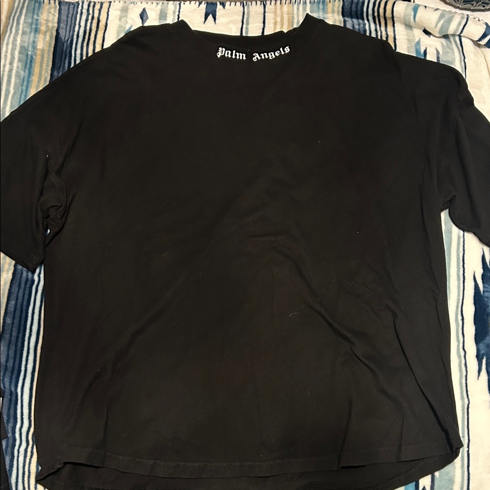 Palm Angels Black Short Sleeve Tee